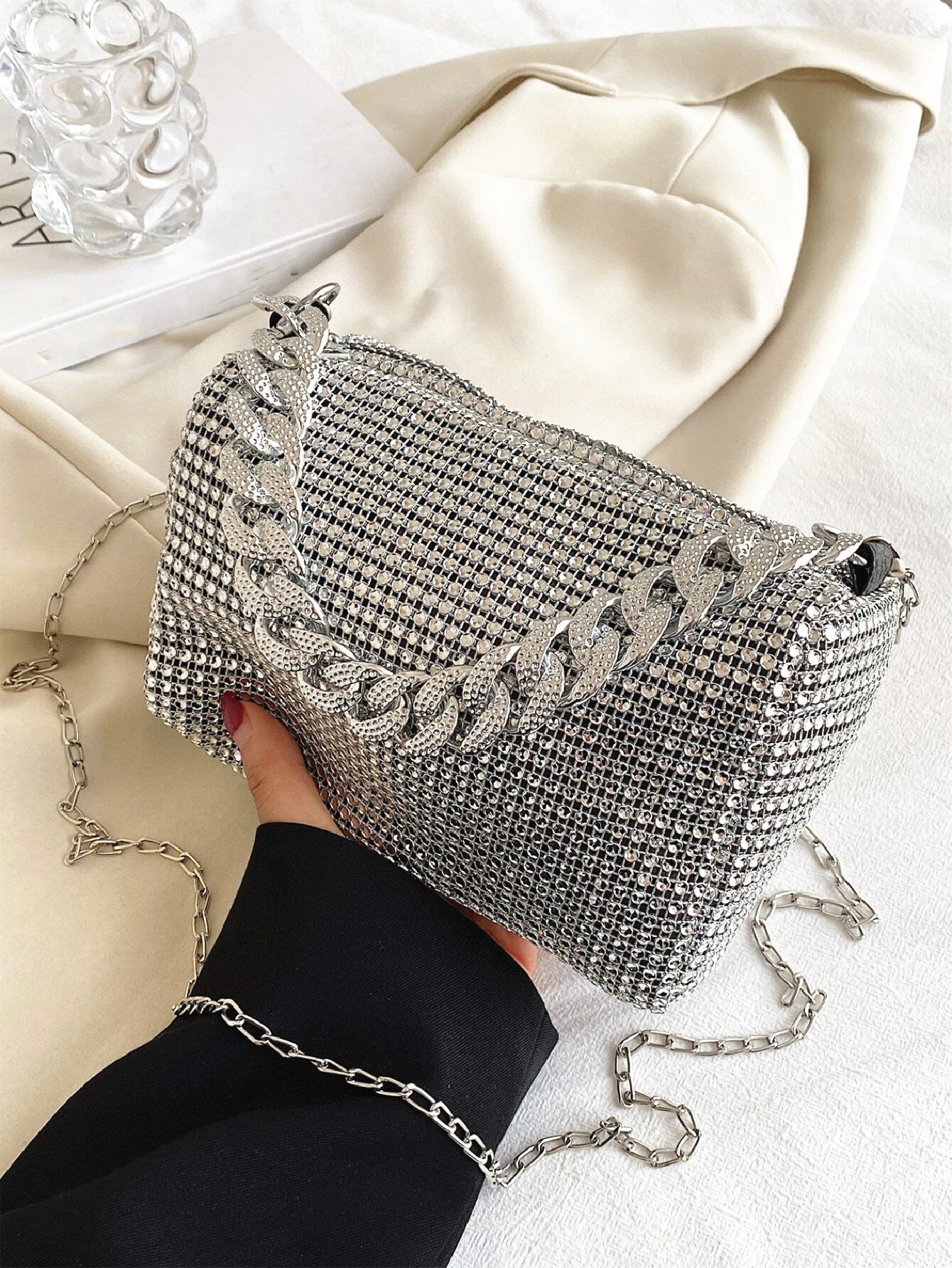 6196 a11-01 Bolso Glamoroso brillante