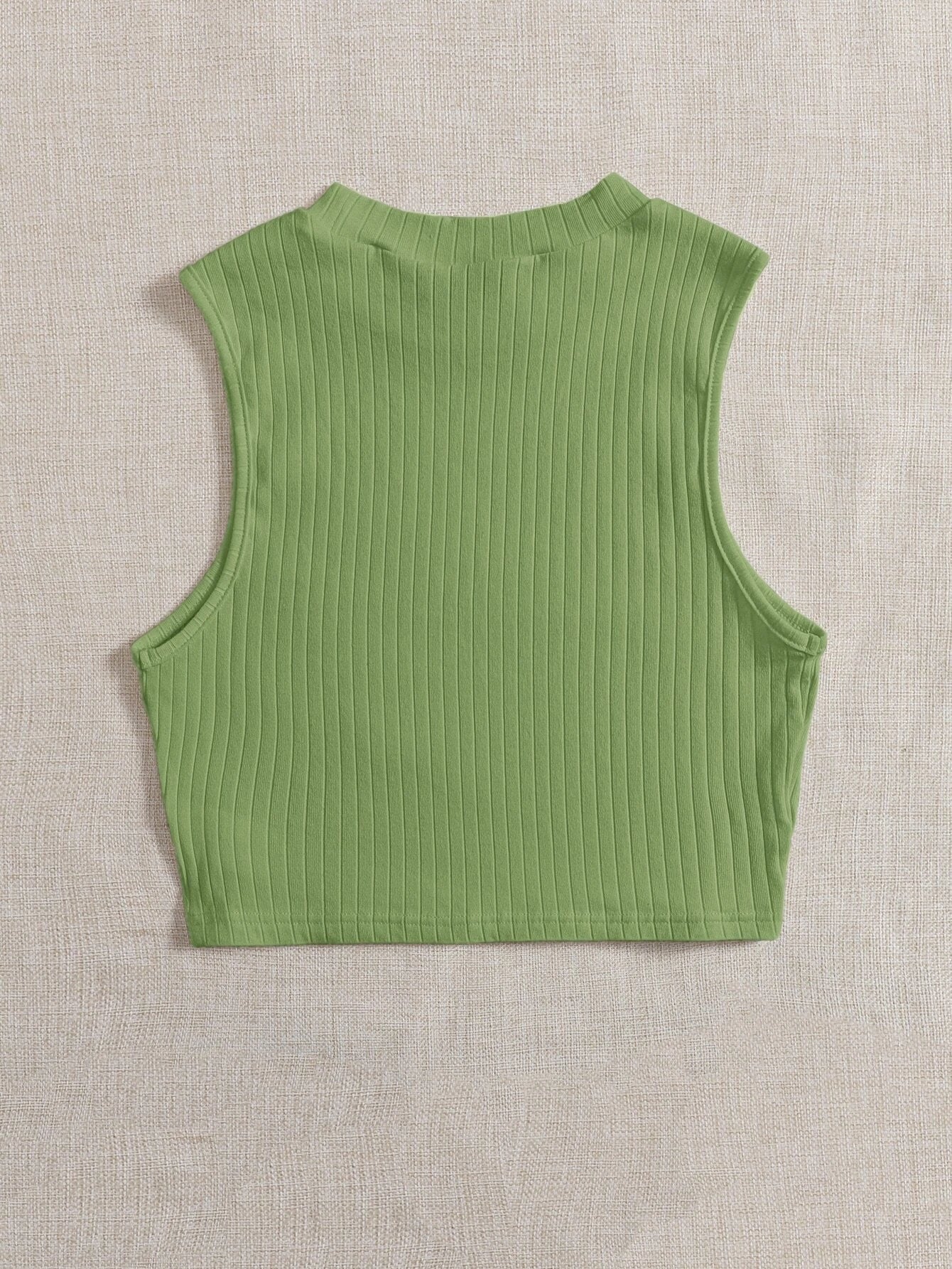 6368 EZwear Top tank unicolor tejido de canalé