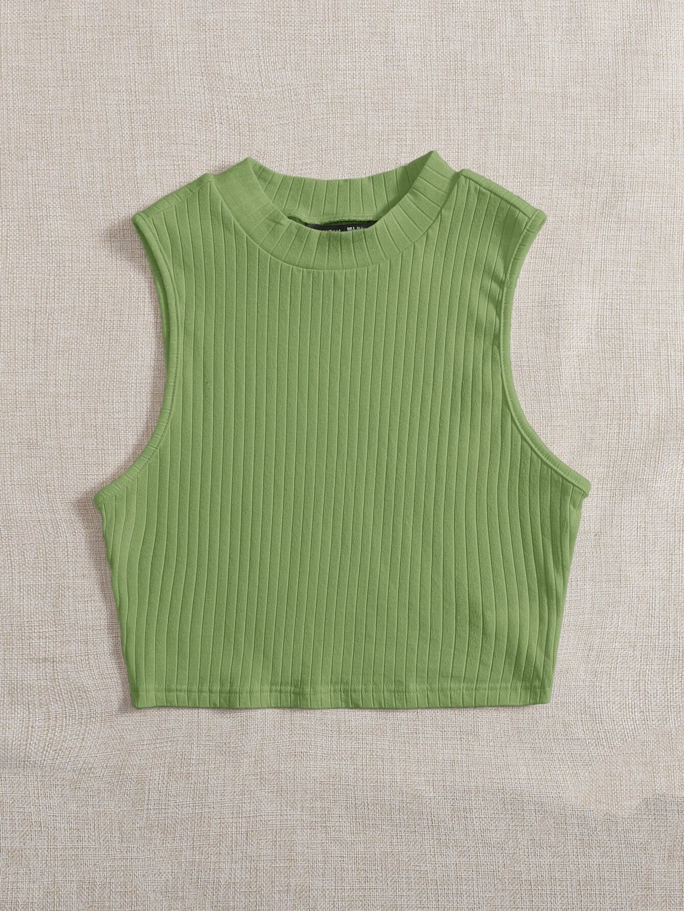 6368 EZwear Top tank unicolor tejido de canalé