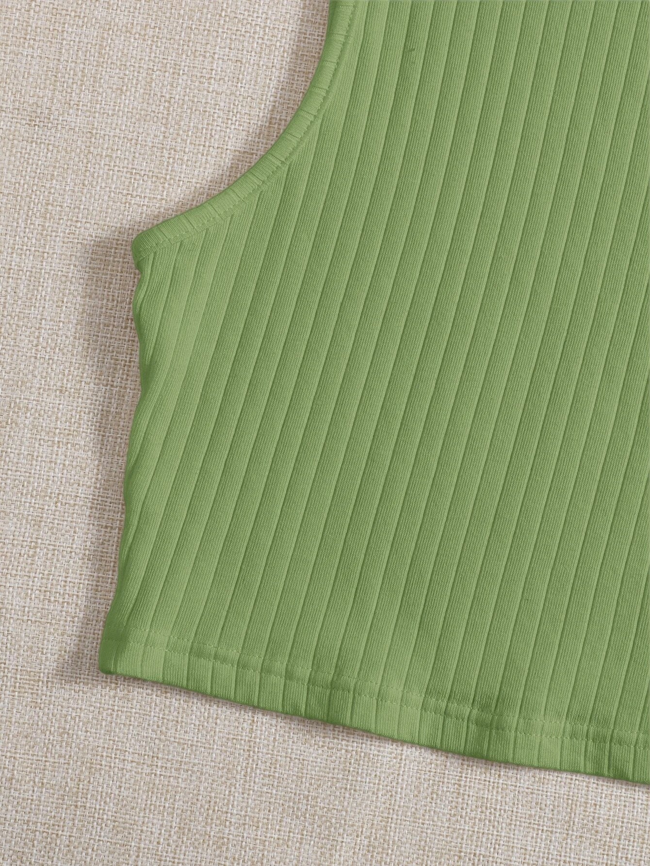 6368 EZwear Top tank unicolor tejido de canalé