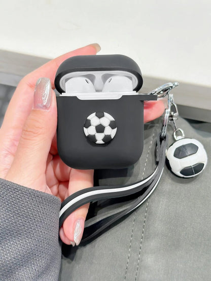 9889 2t-009 Funda compatible con Airpods fútbol