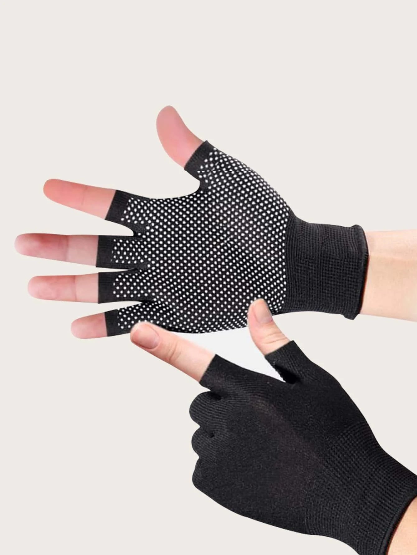 5978 1 par Guantes de dedo medio deportivo