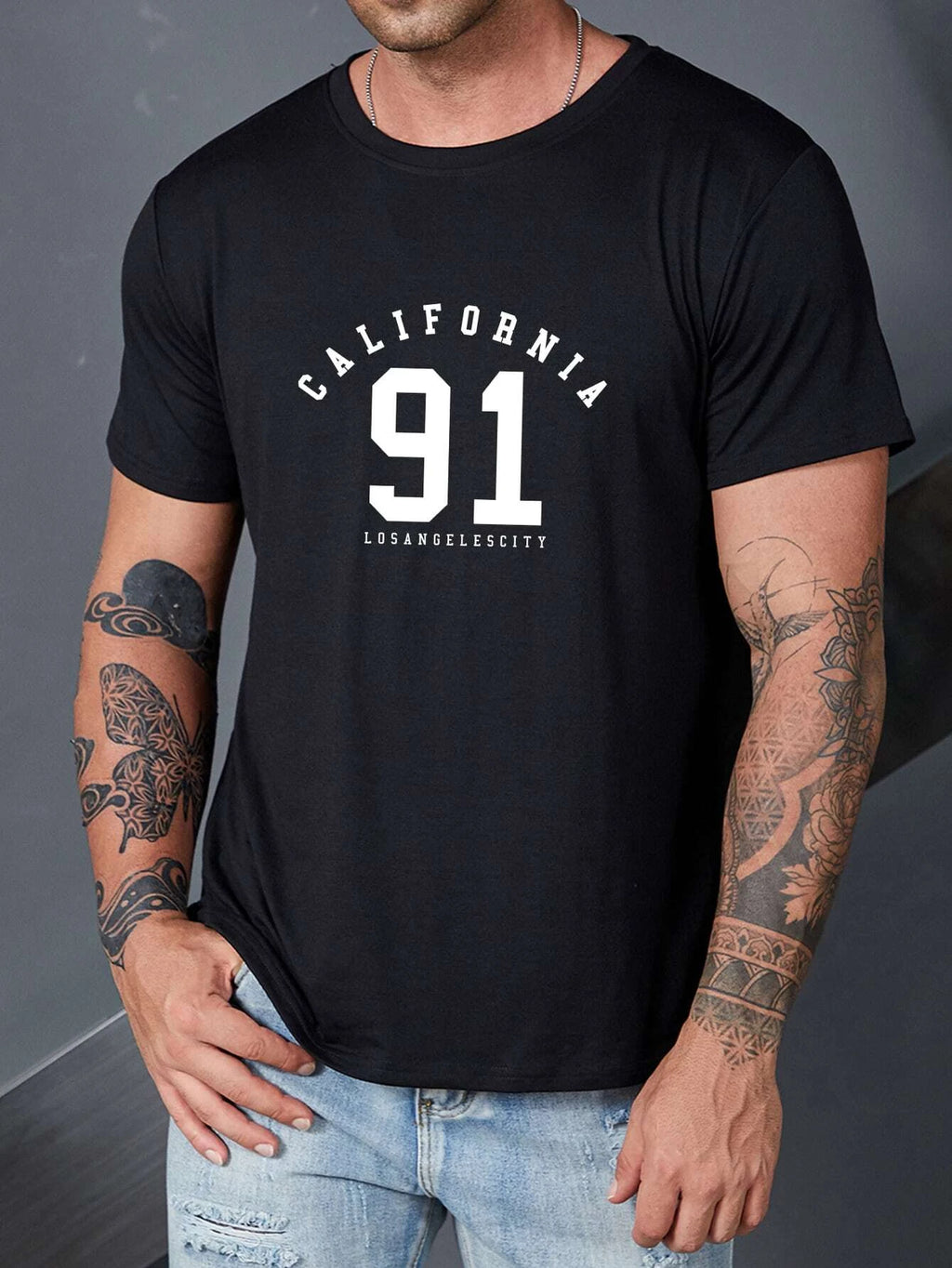 6986 a01-05 Camiseta con estampado de letra
