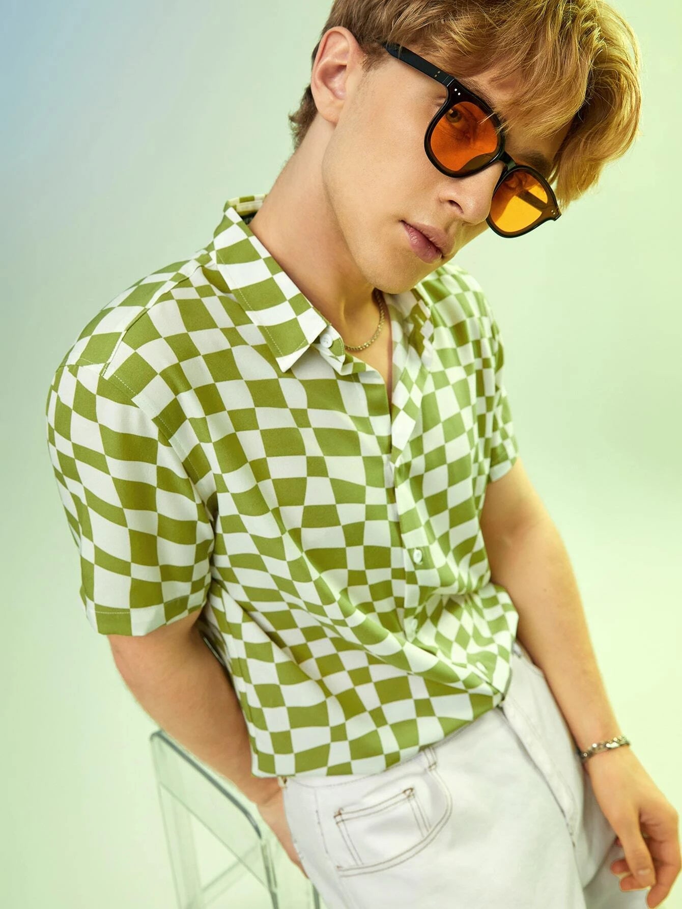 15401 1a-01-02 Camisa De Cuadros 1 Pza