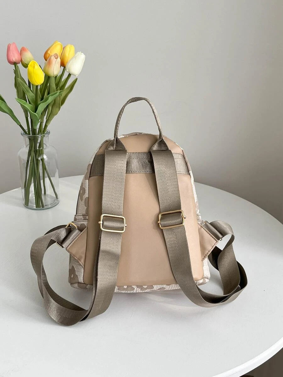 9917 1c-01-01 Mochila clásica con patrón floral