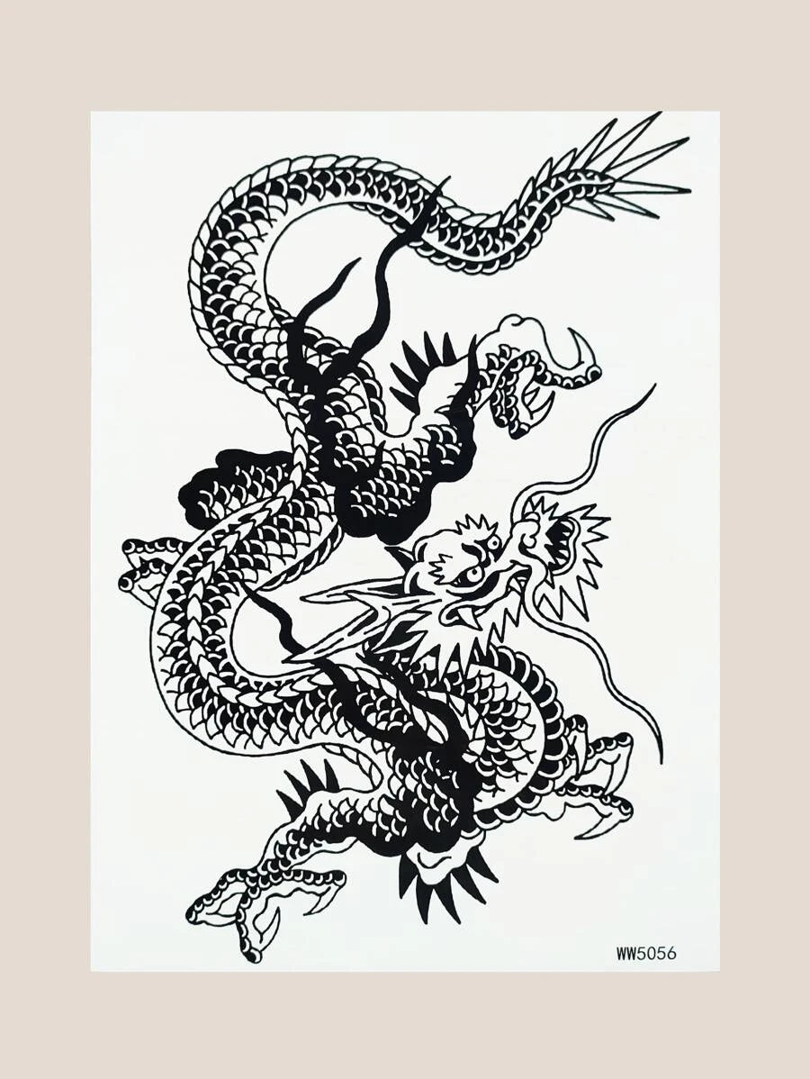 11717 1b-02-02 Etiqueta engomada del tatuaje