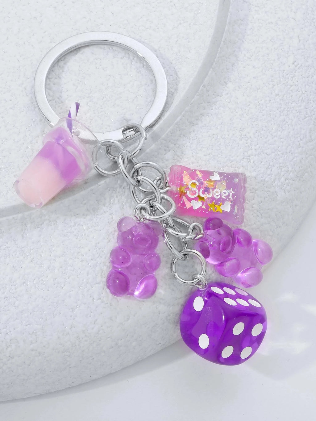 13385 1b-014 Llavero oso & dado accesorio