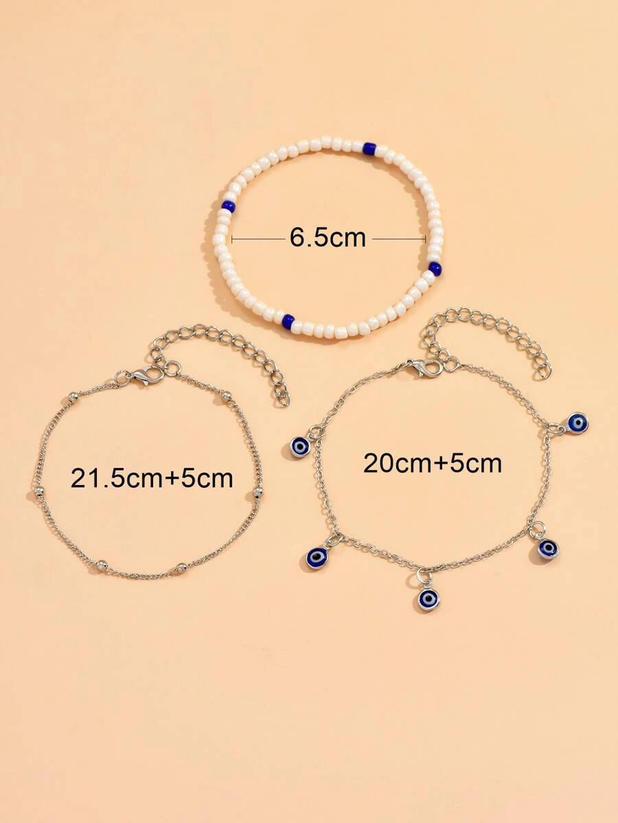 12529 1b-077 Tobilleras 3 pza