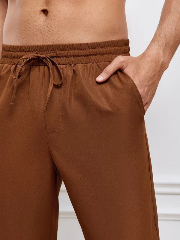 7043 a04-01 Pantalones unicolor con bolsillo oblicuo