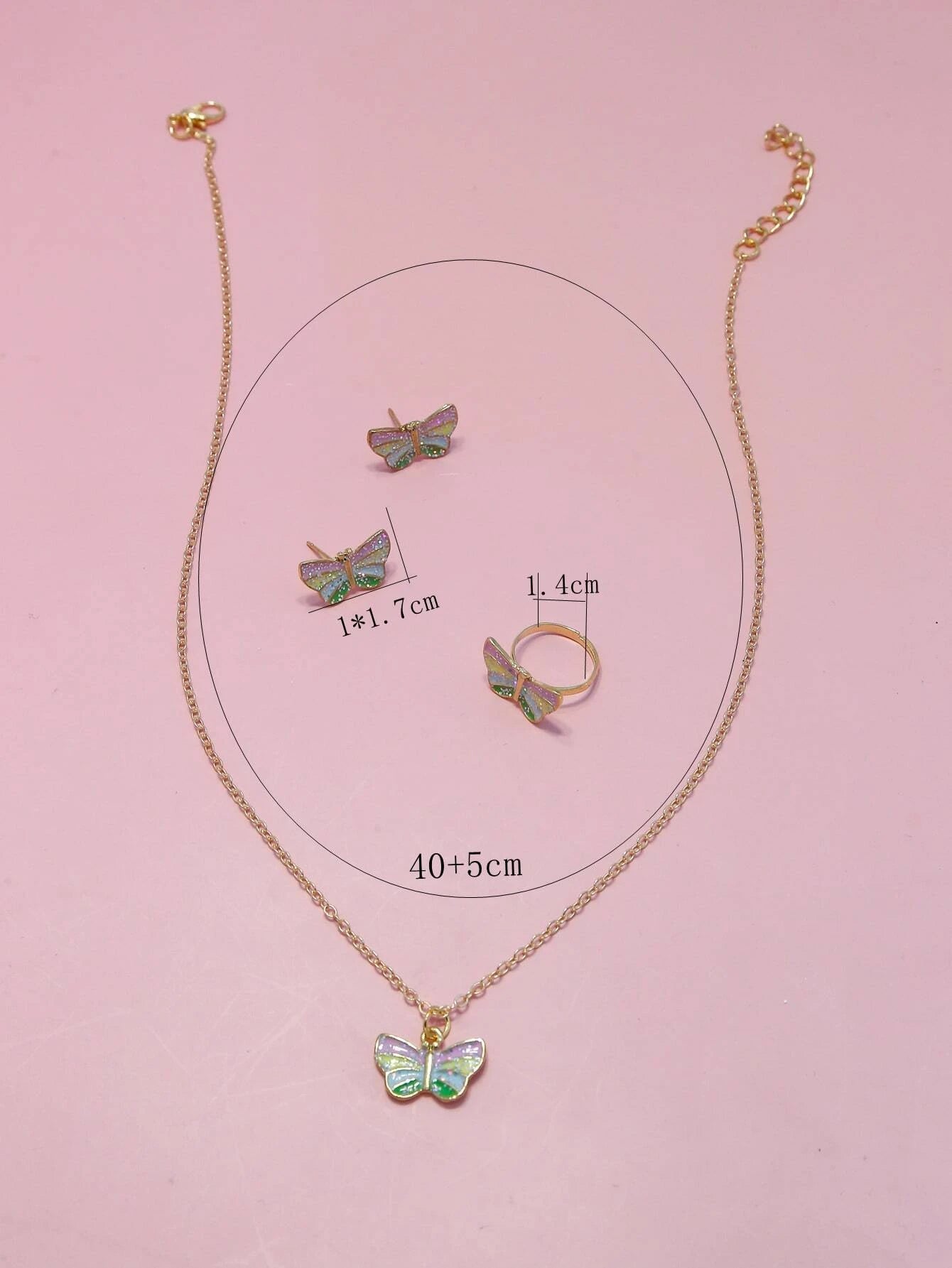 14289 1b-023 Conjunto de Pendientes 3 Pzas