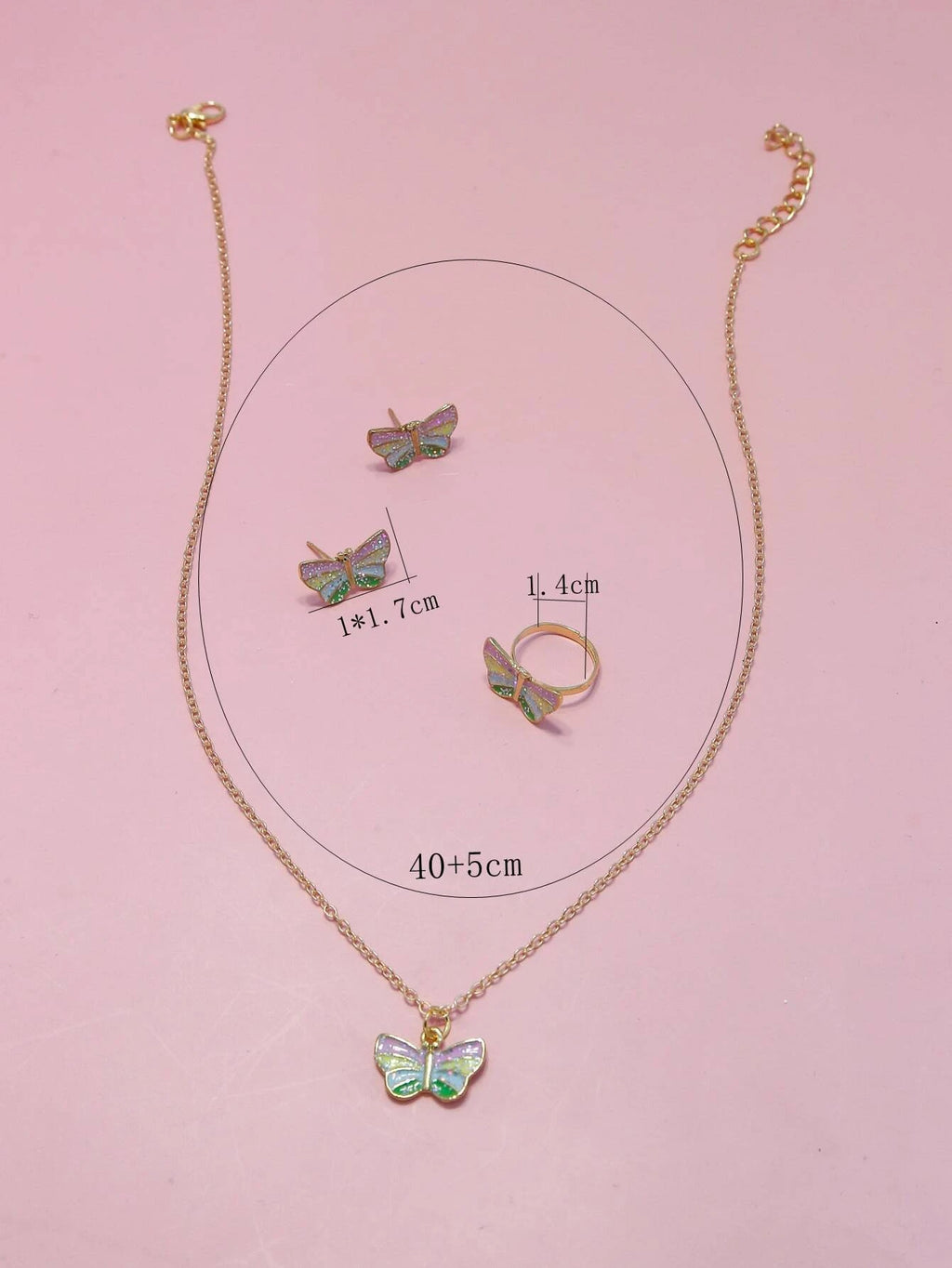 16636 1b-036 Conjunto de Pendientes 3 Pzas