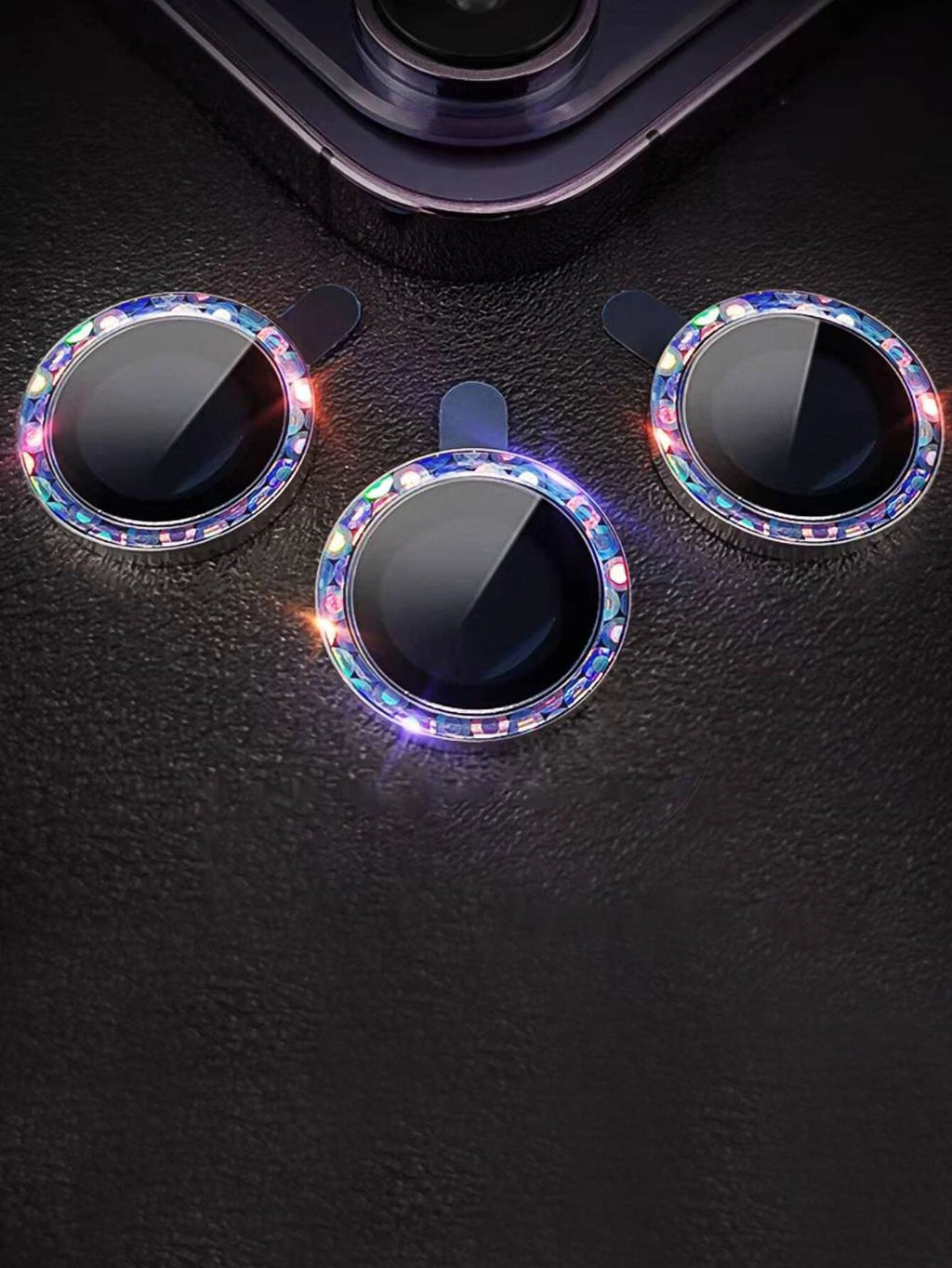 14026 2t-ProCa Protector holográfico de lente de teléfono 3 Pzas
