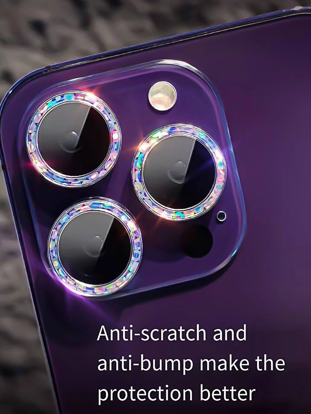 14026 2t-ProCa Protector holográfico de lente de teléfono 3 Pzas