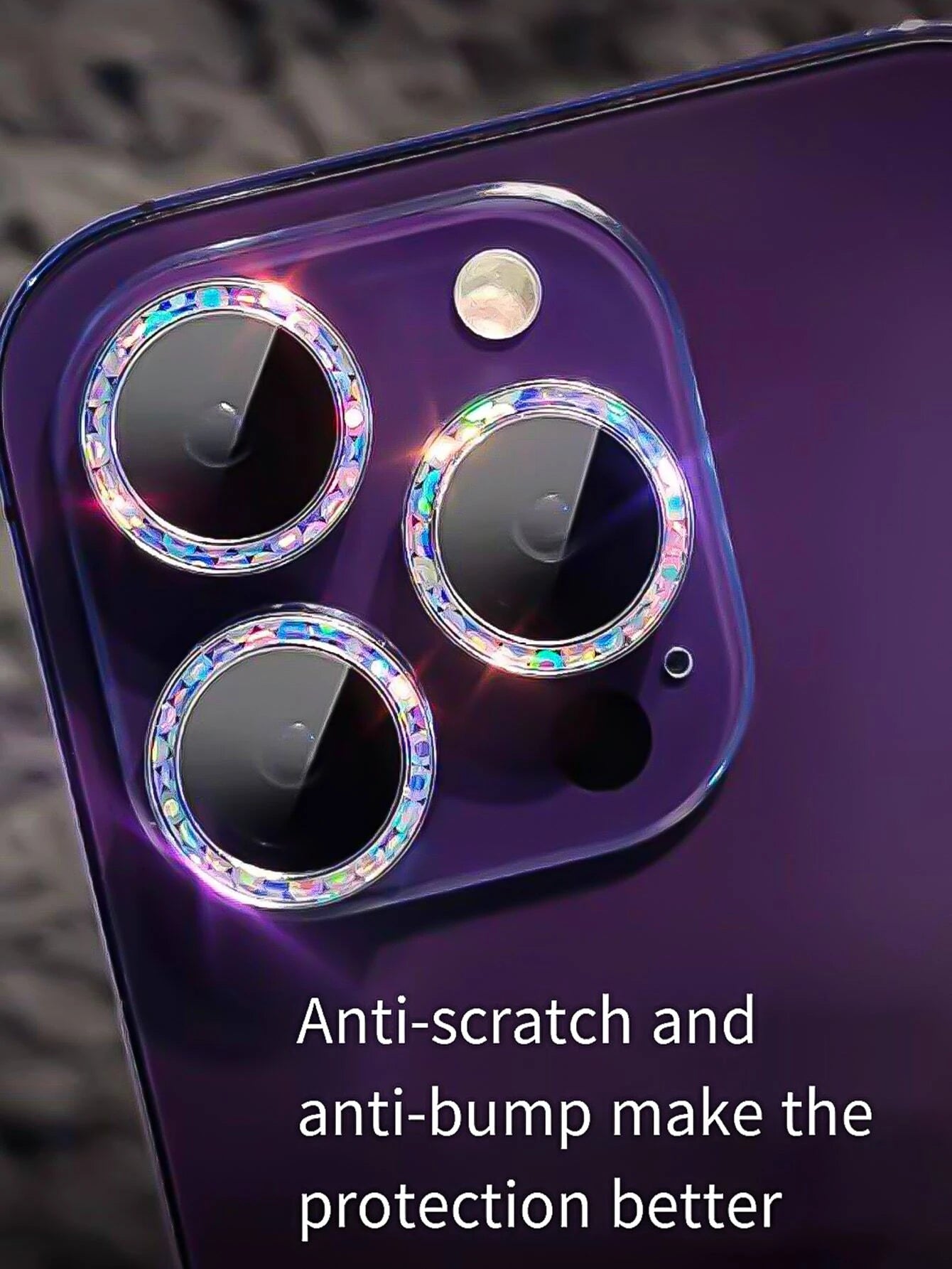14026 2t-ProCa Protector holográfico de lente de teléfono 3 Pzas