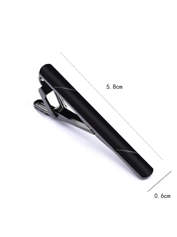 5065 1b-004 Clip de corbata minimalista de acero inoxidable para hombres de moda y populares para regalo de joyería y para una apariencia elegante