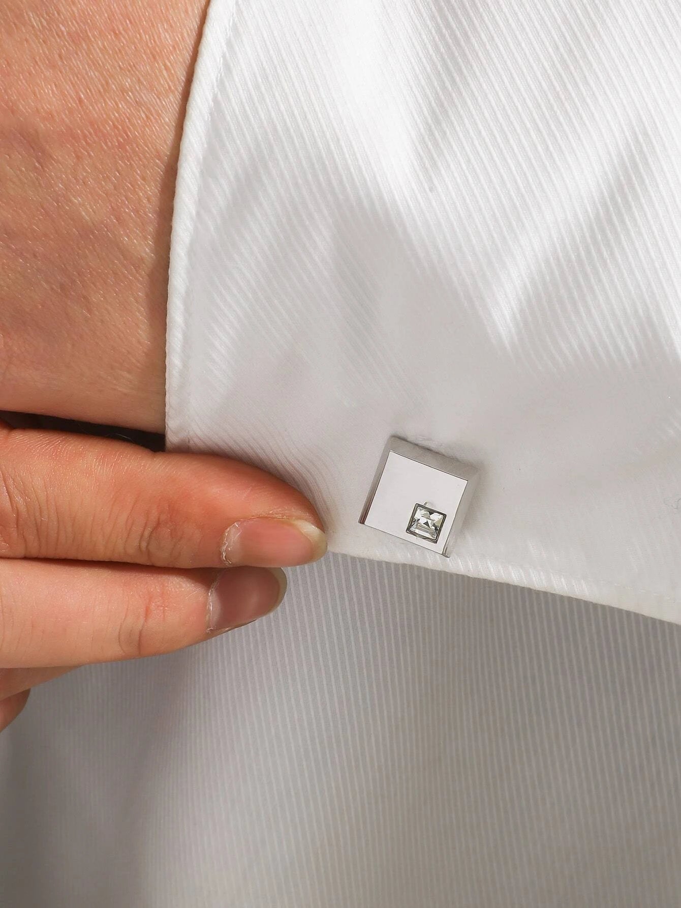 5066 1b-058 Gemelos 1 Pieza de decoración de circonita cúbica para hombre