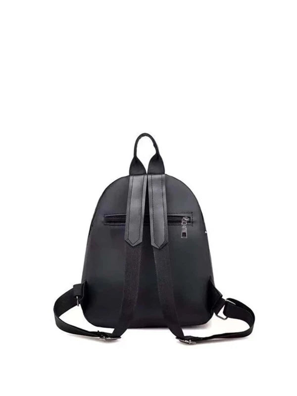 8035 b02-01 Una Mochila Negra Simple Con Correa De Moda Para Cartas