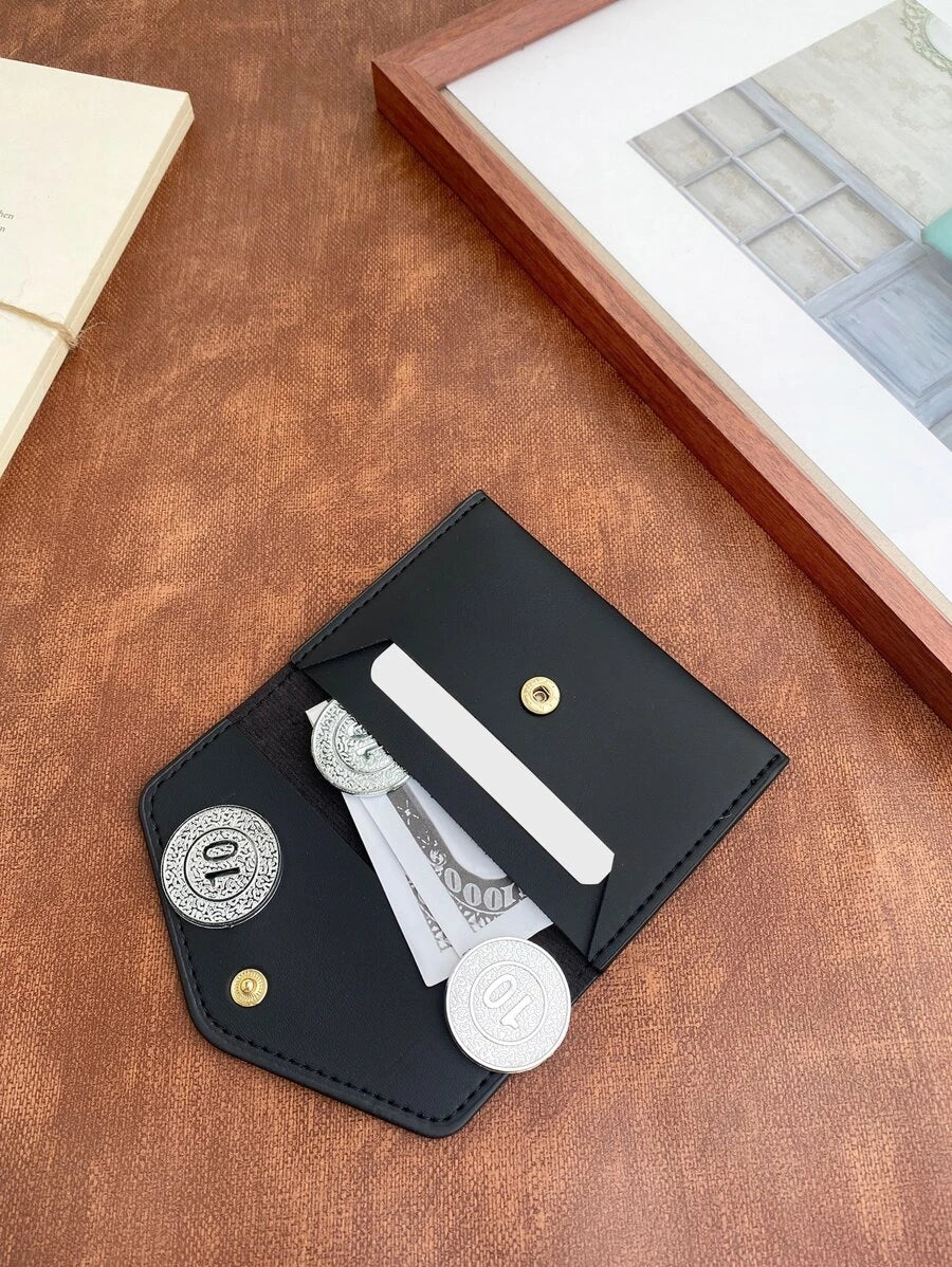 10146 1c-015 Cartera Pequeña Con Estampado De Letras