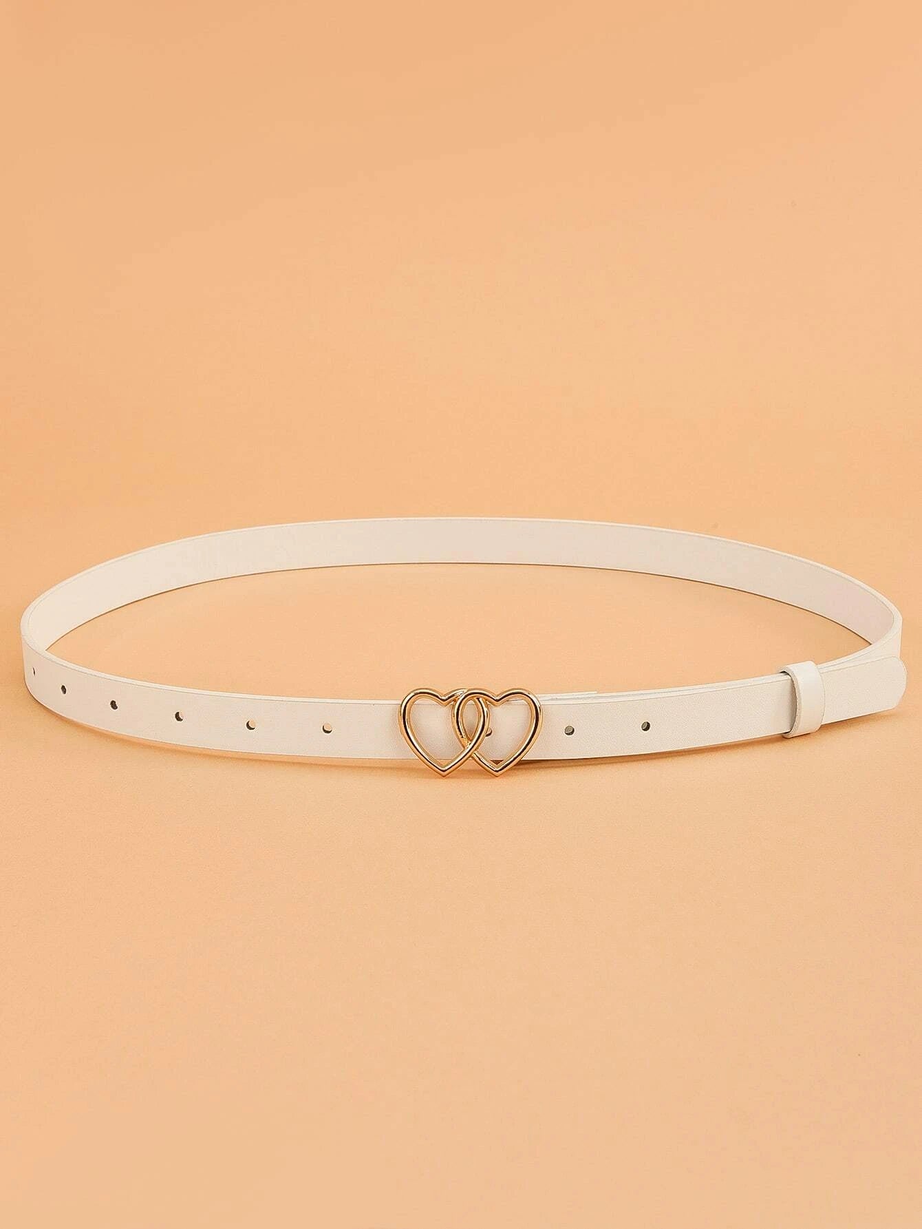 12265 1b-02-12 Cinturón con hebilla de corazón 1 Pza