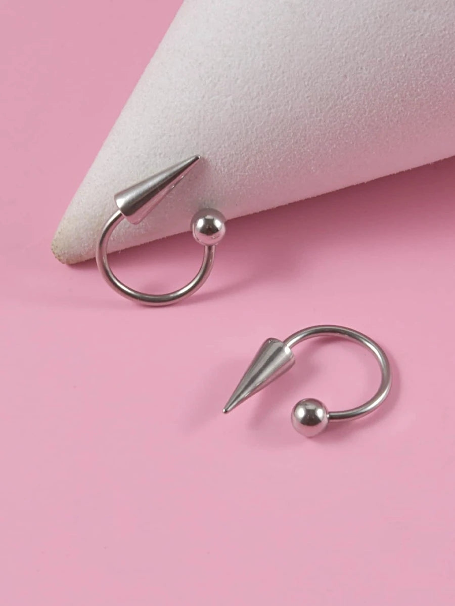 12638 1b-011 Piercing de Labio 2 Pzas