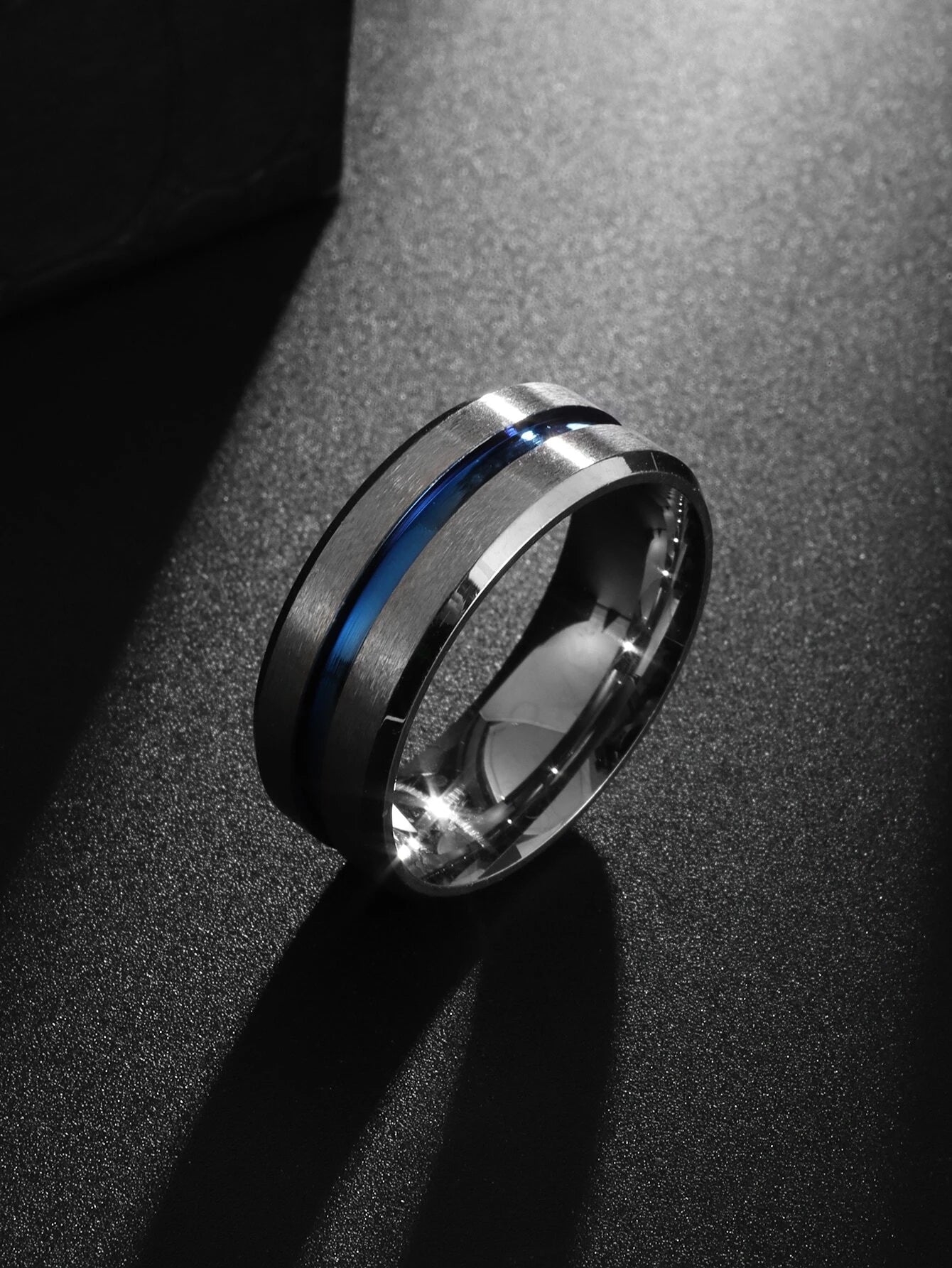 7178 b03-11 Hombres Anillo de dos tonos