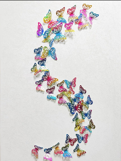 11823 1b-046 Pegatinas Mariposa Multicolor 1 Pza