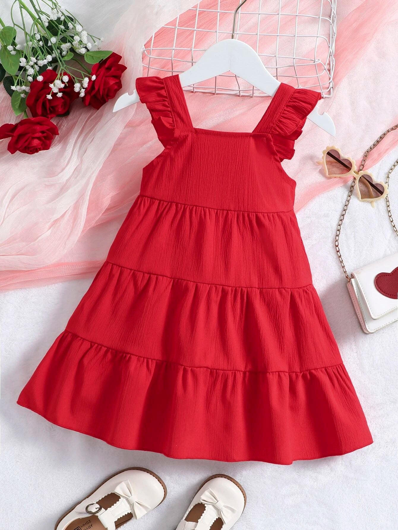 18075 1a-010 Vestido sin tirantes con volantes 1 Pza