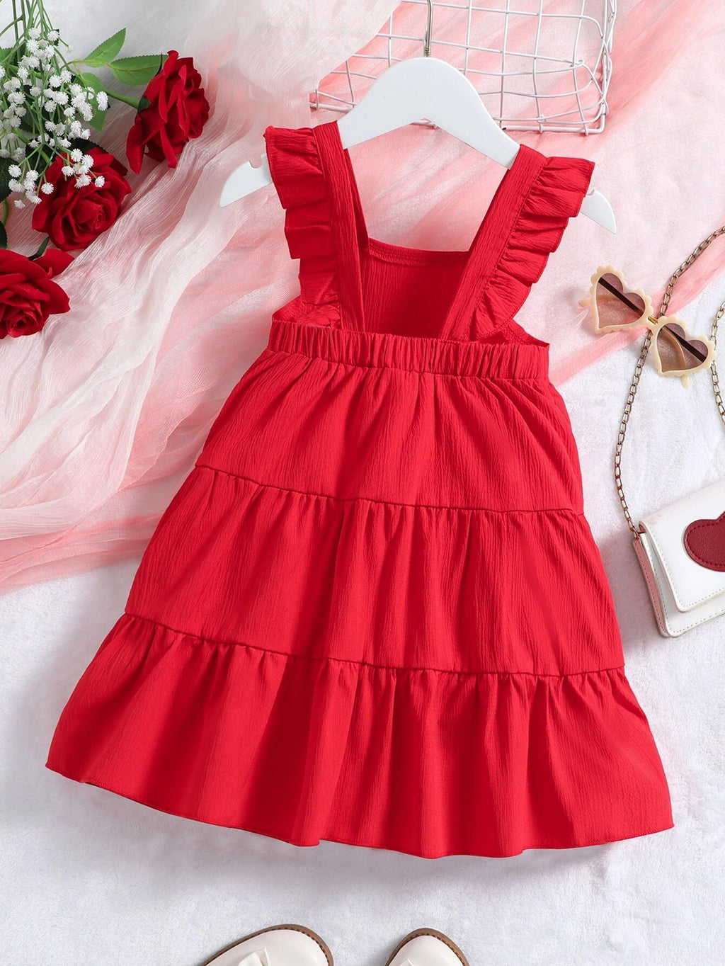 18075 1a-010 Vestido sin tirantes con volantes 1 Pza