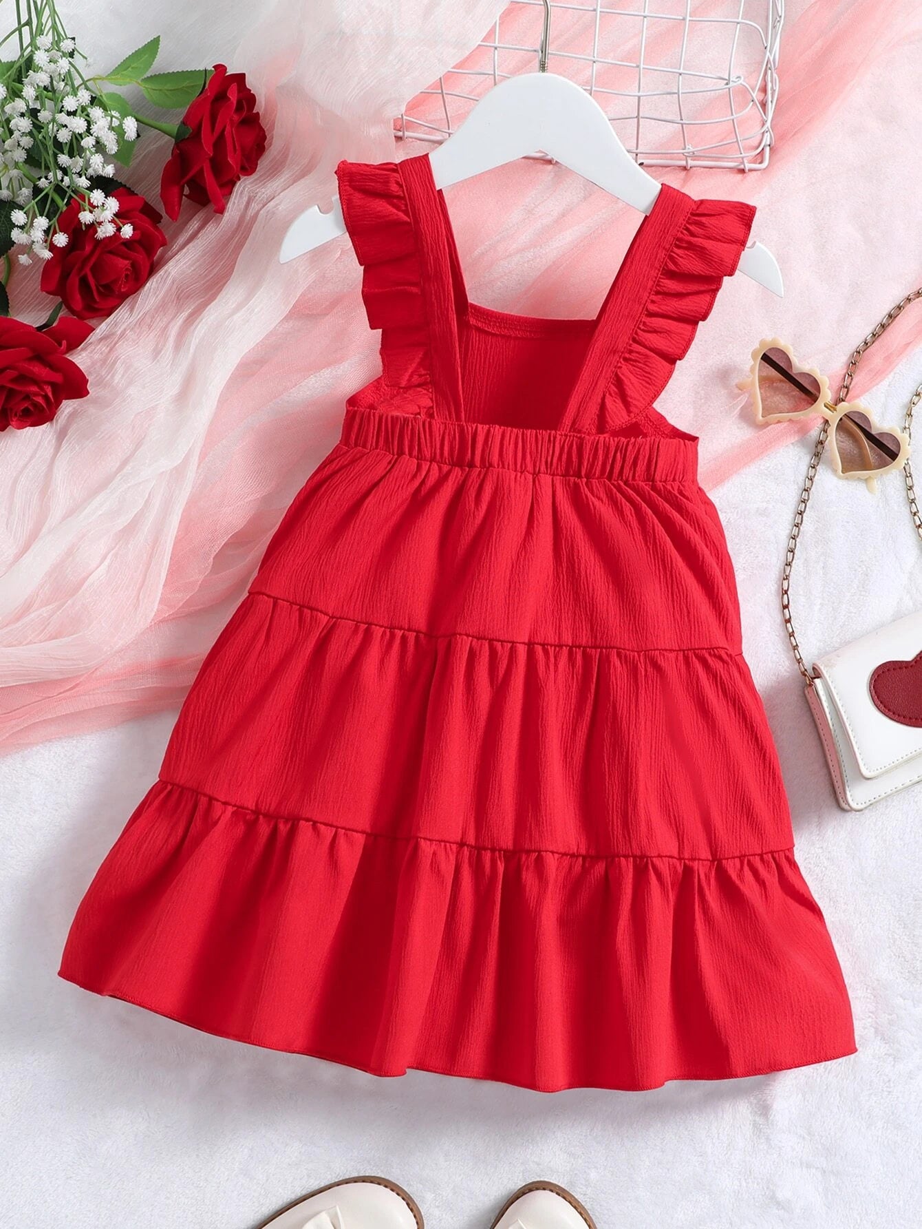 18075 1a-010 Vestido sin tirantes con volantes 1 Pza