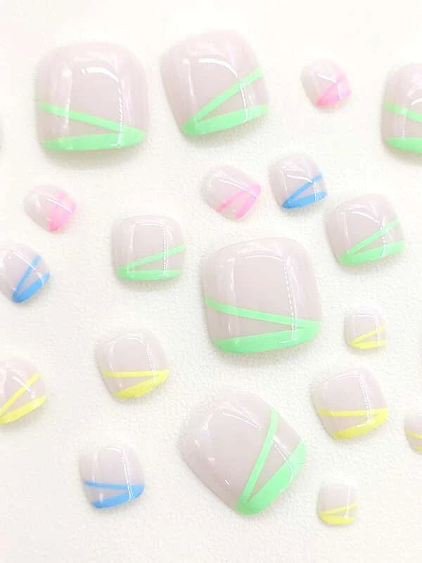 5472 1b-174 Uñas postizas 24 pzs