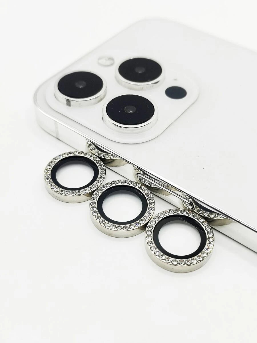 9175 2t-ProCa Protector de cámara con diseño de diamante de imitación ojo de águila