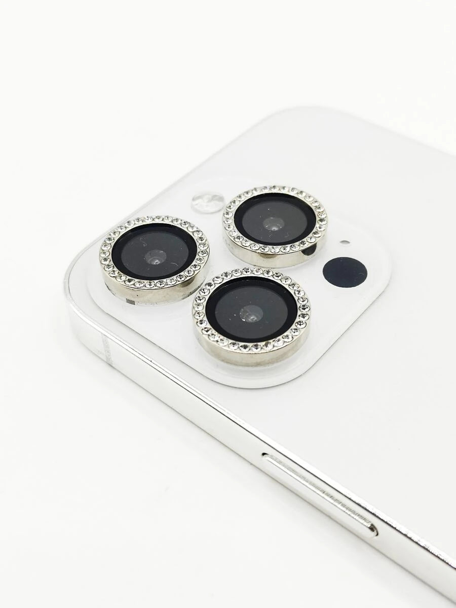 9175 2t-ProCa Protector de cámara con diseño de diamante de imitación ojo de águila