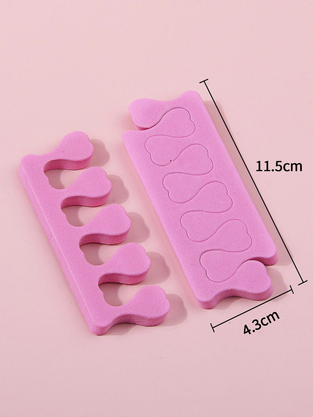 5469 1b-051 Separadores uñas 20 piezas color rosa