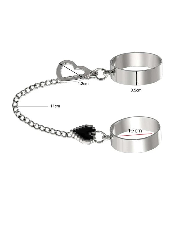 7479 1b-030 Anillo con dedo con adorno de corazón