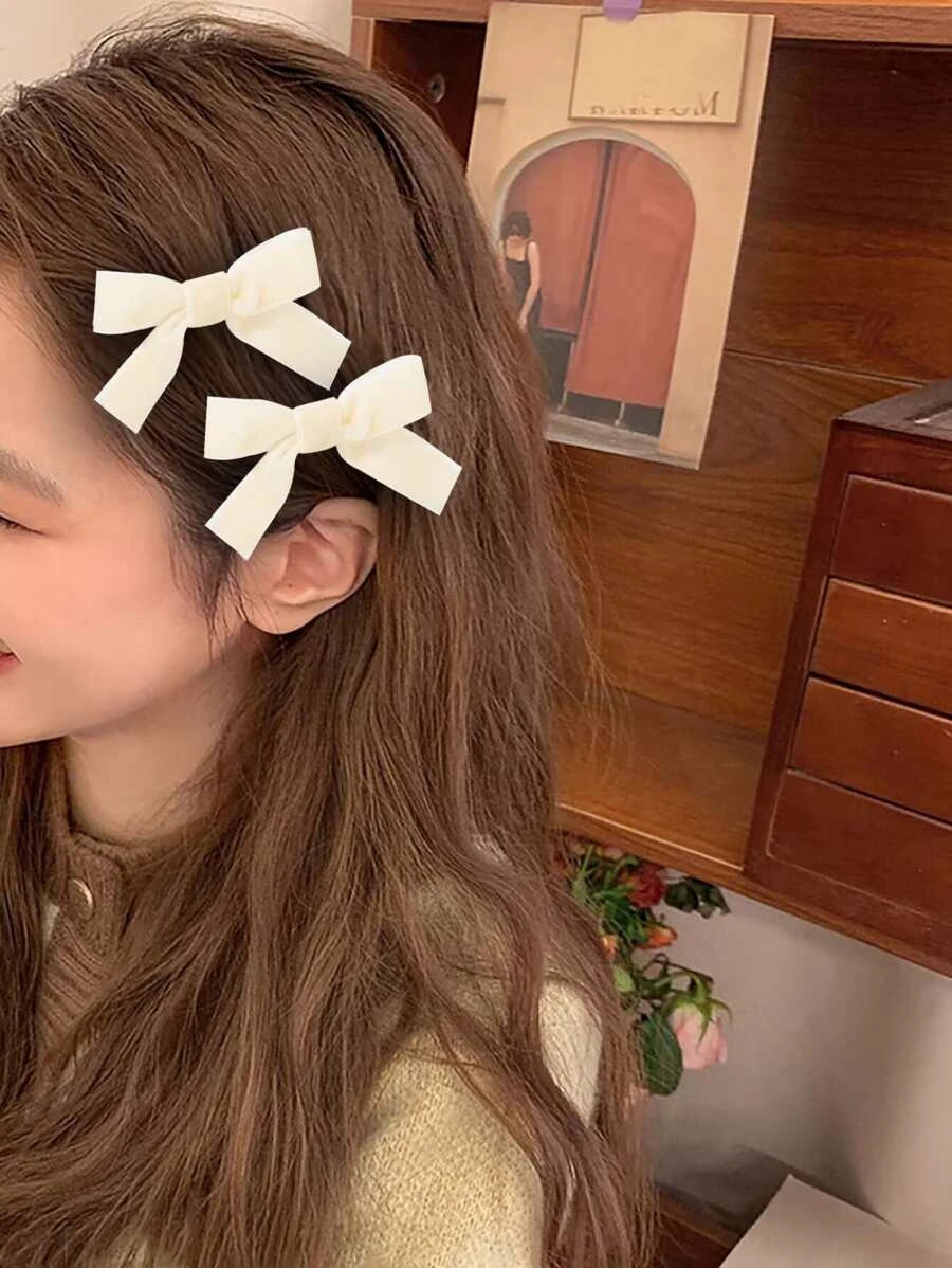 10071 1b-032 conjunto dos piezas Pinza de pelo con diseño de lazo