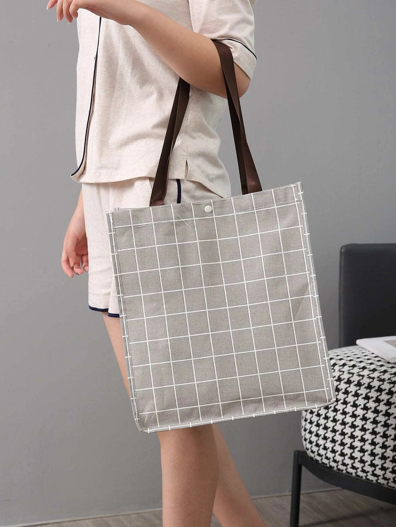 10357 1c-007 Bolsa térmica con patrón de cuadros