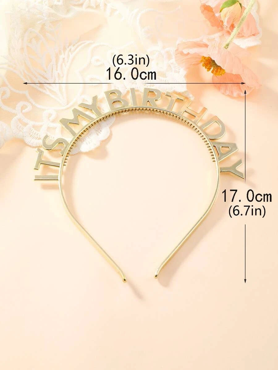 16202 1c-013 Diadema diseño cumpleaños 1 Pza