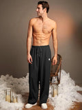 6683 1t-011 Pantalones con diseño de parche de letra de cintura con cordón