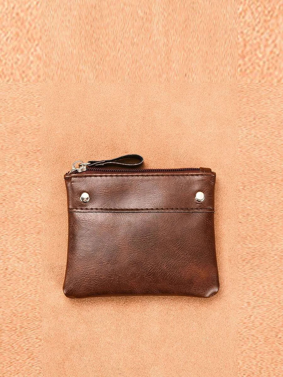 10150 c01-05 Monedero Con Detalles De Costura Y Decoración De Tachuelas