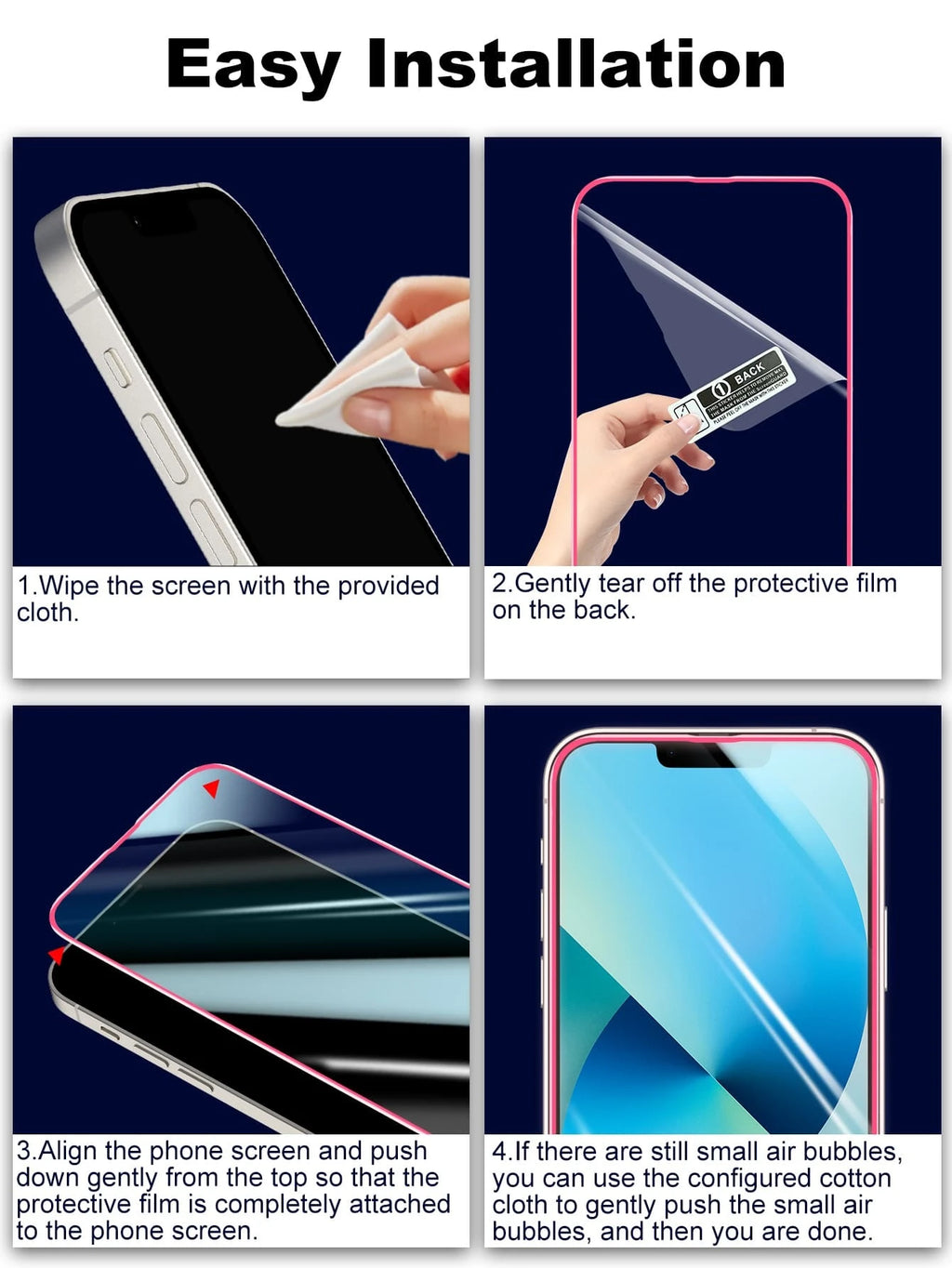 9174 2t-ProPa Protector de pantalla templada de 2 hojas
