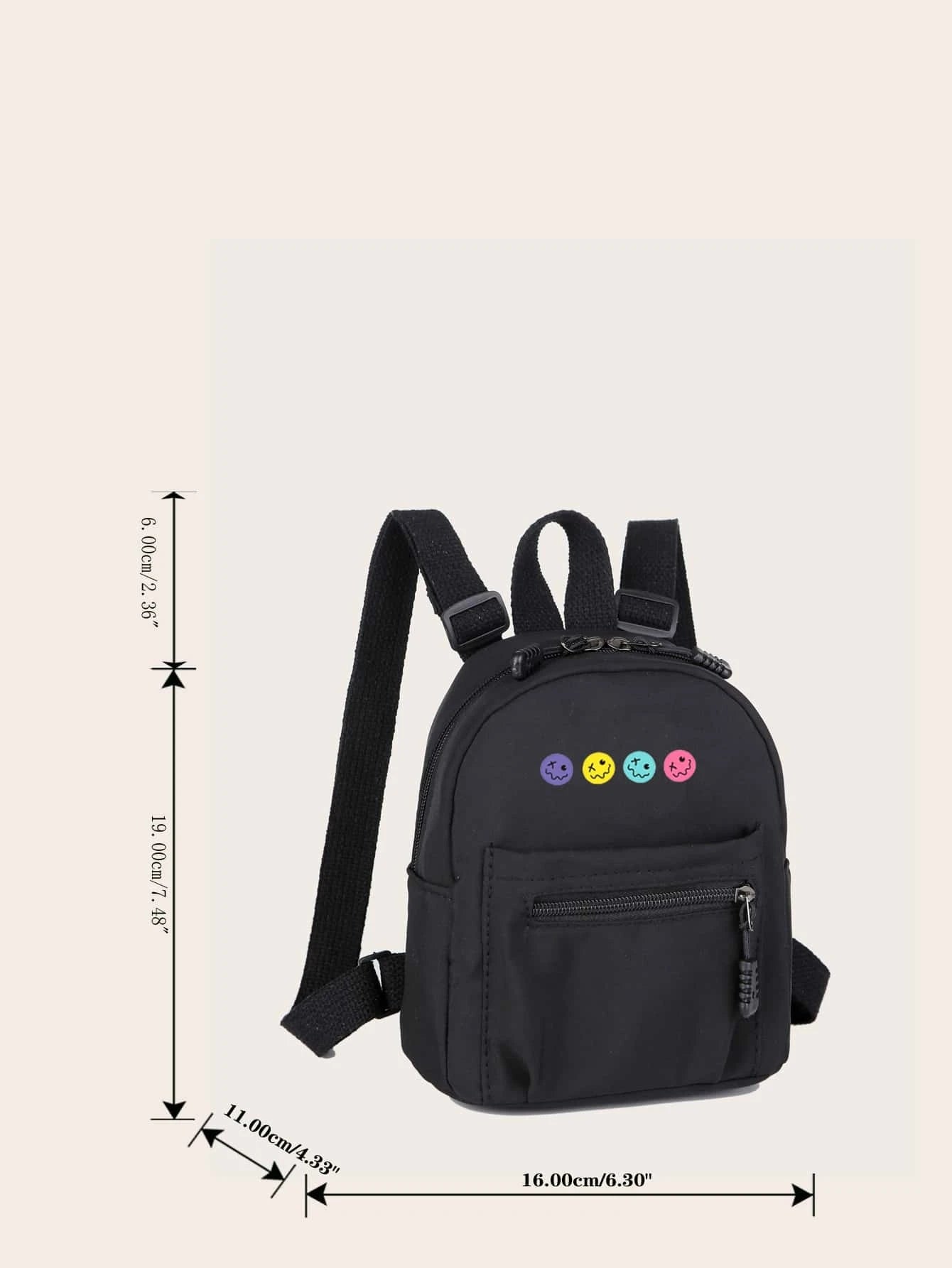 10229 1t-002 Mochila Clásica Mini Con Gráficos De Caricaturas