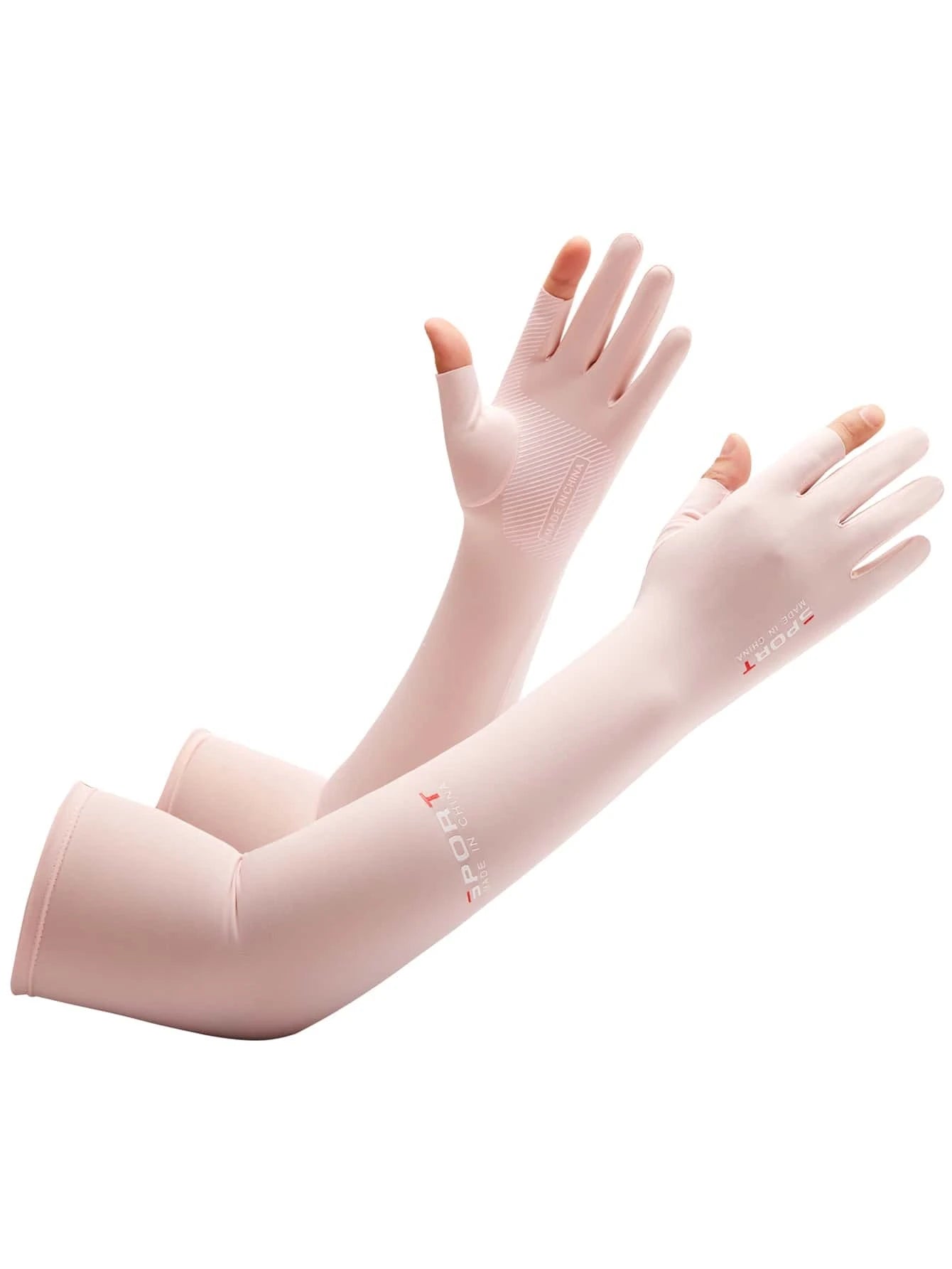 5759 1a-04-16 Par Guantes protección solar ciclista con manga de brazo
