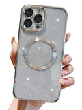 8368 2t-014 Funda magnética para teléfono con purpurina