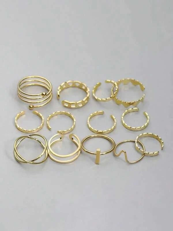 7350 b03-12 Set 13 piezas Anillo minimalista