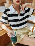 17522 1a-108 Camiseta con estampado de rayas 1 Pza