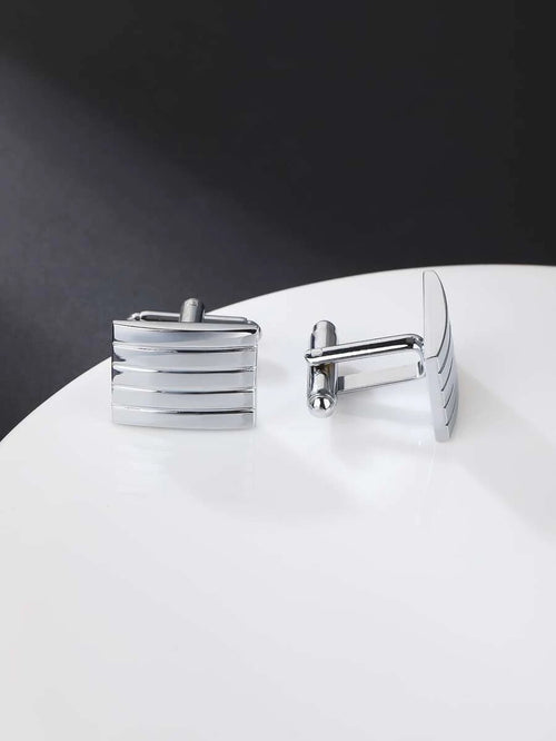 11078 1b-052 1 par de gemelos rectangulares de moda para hombres para decoración diaria