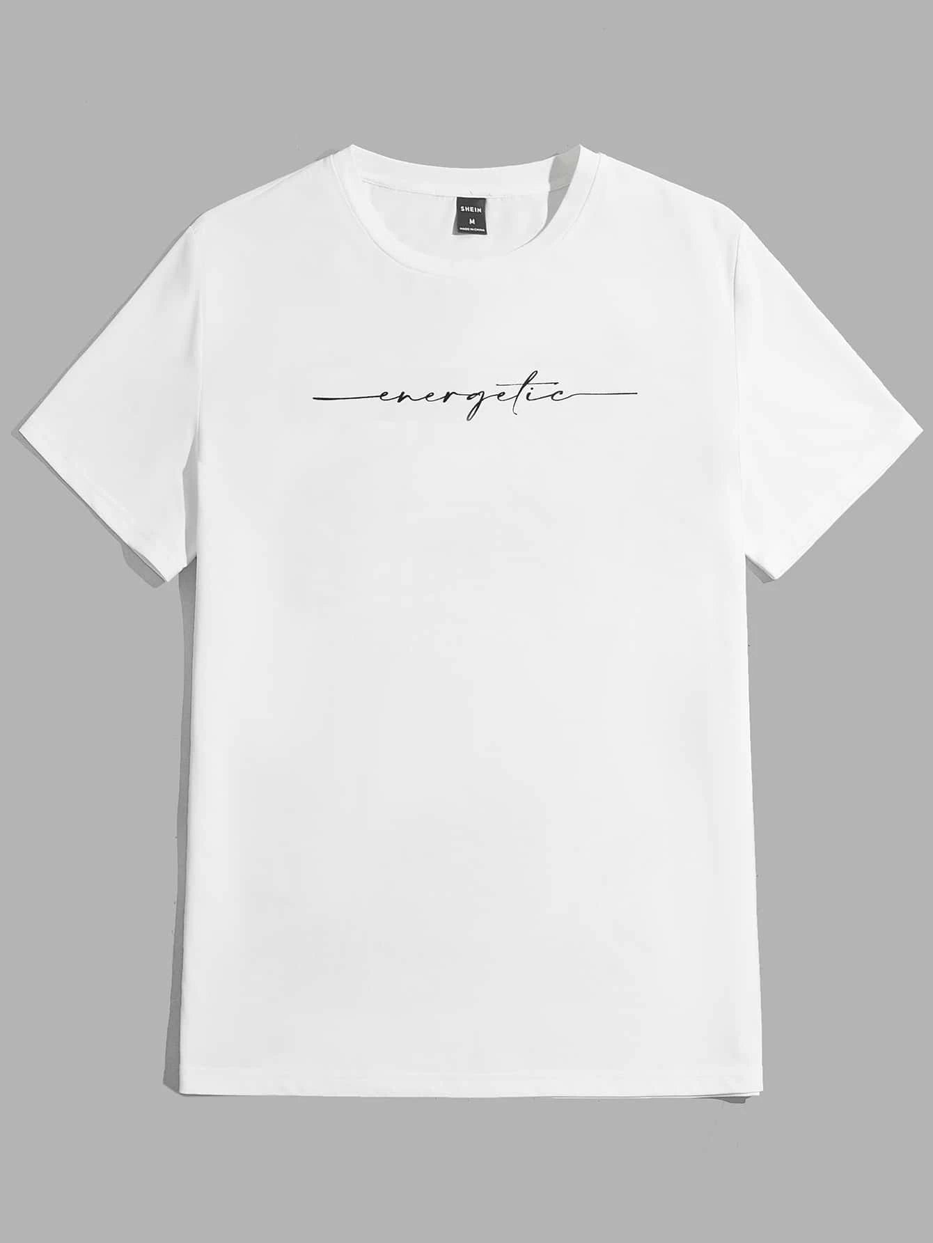 6984 a01-05 Camiseta con estampado de letra