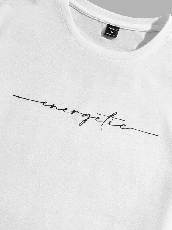6984 a01-05 Camiseta con estampado de letra