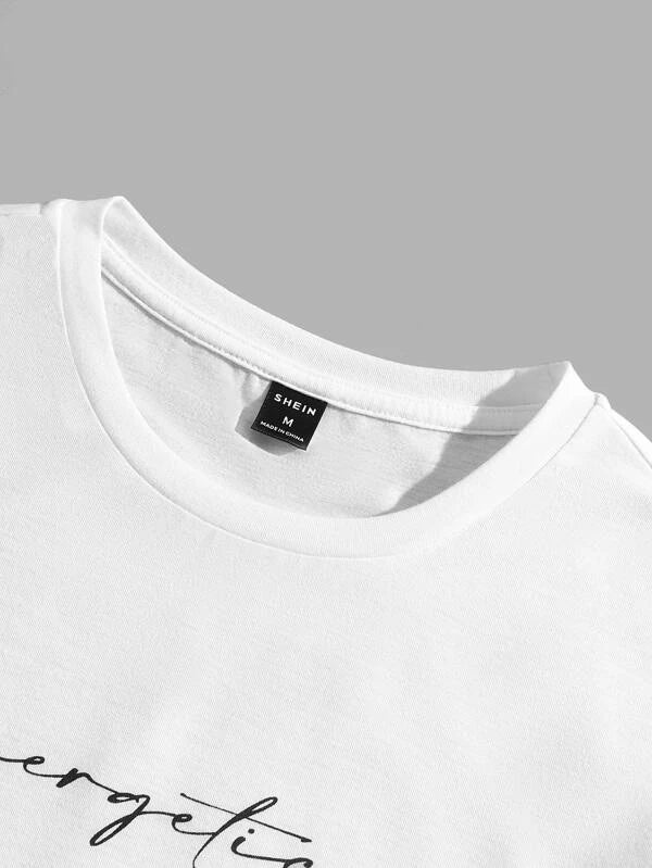 6984 a01-05 Camiseta con estampado de letra