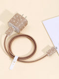 17908 1b-056 Protector de cable de dato & Cabeza de carga 5 Pzas